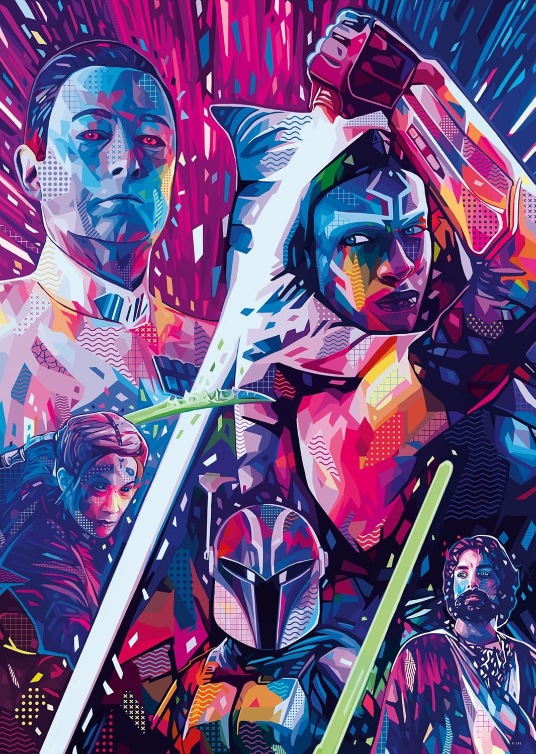 Star Wars: The Hyperspace Collection Ahsoka (Large Format) 500-Piece Puzzle Gallery Image 3
