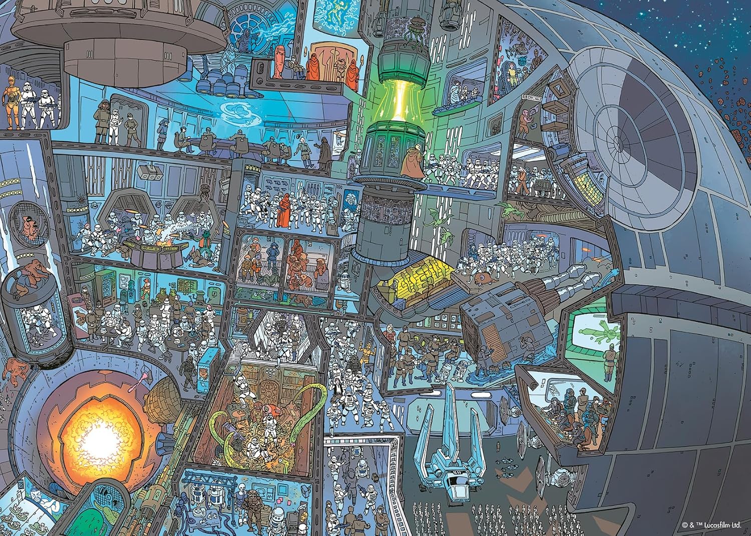 Star Wars: Where's Wookiee 1000-Piece Puzzle Gallery Image 3