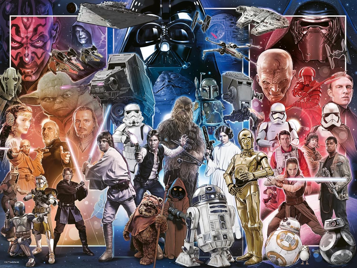 Star Wars Whole Universe 1500-Piece Puzzle Gallery Image 3