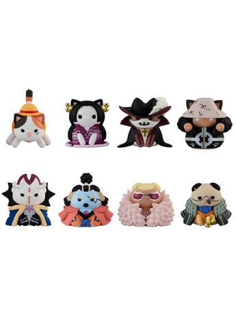 One Piece Mega Cat Project Nyan Piece Nyan! Luffy & the Seven Warlords of the Sea Ver. Box of 8 Random Figures (Reissue) Gallery Image 2