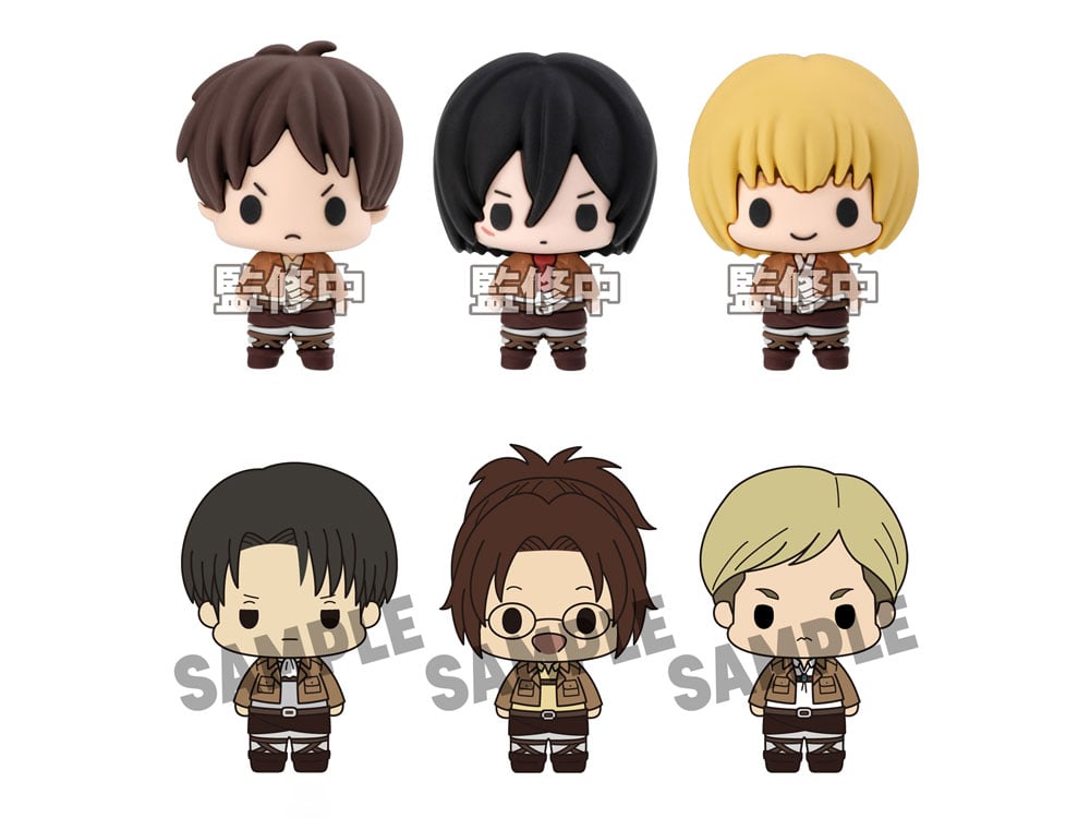 Attack on Titan Chokorin Collection Attack on Titan Box of 6 Random Figures Gallery Image 1