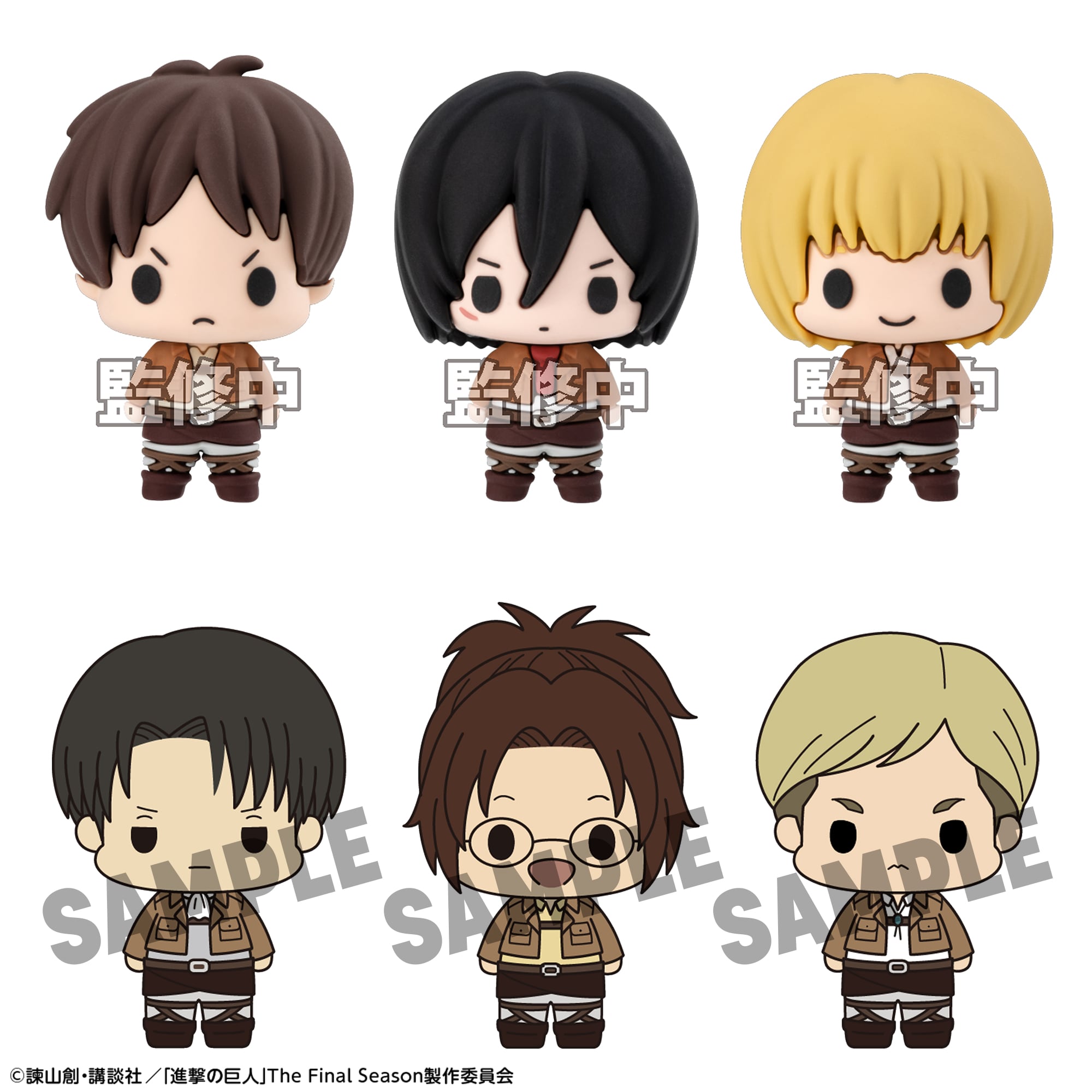 Attack on Titan Chokorin Collection Attack on Titan Box of 6 Random Figures Gallery Image 3