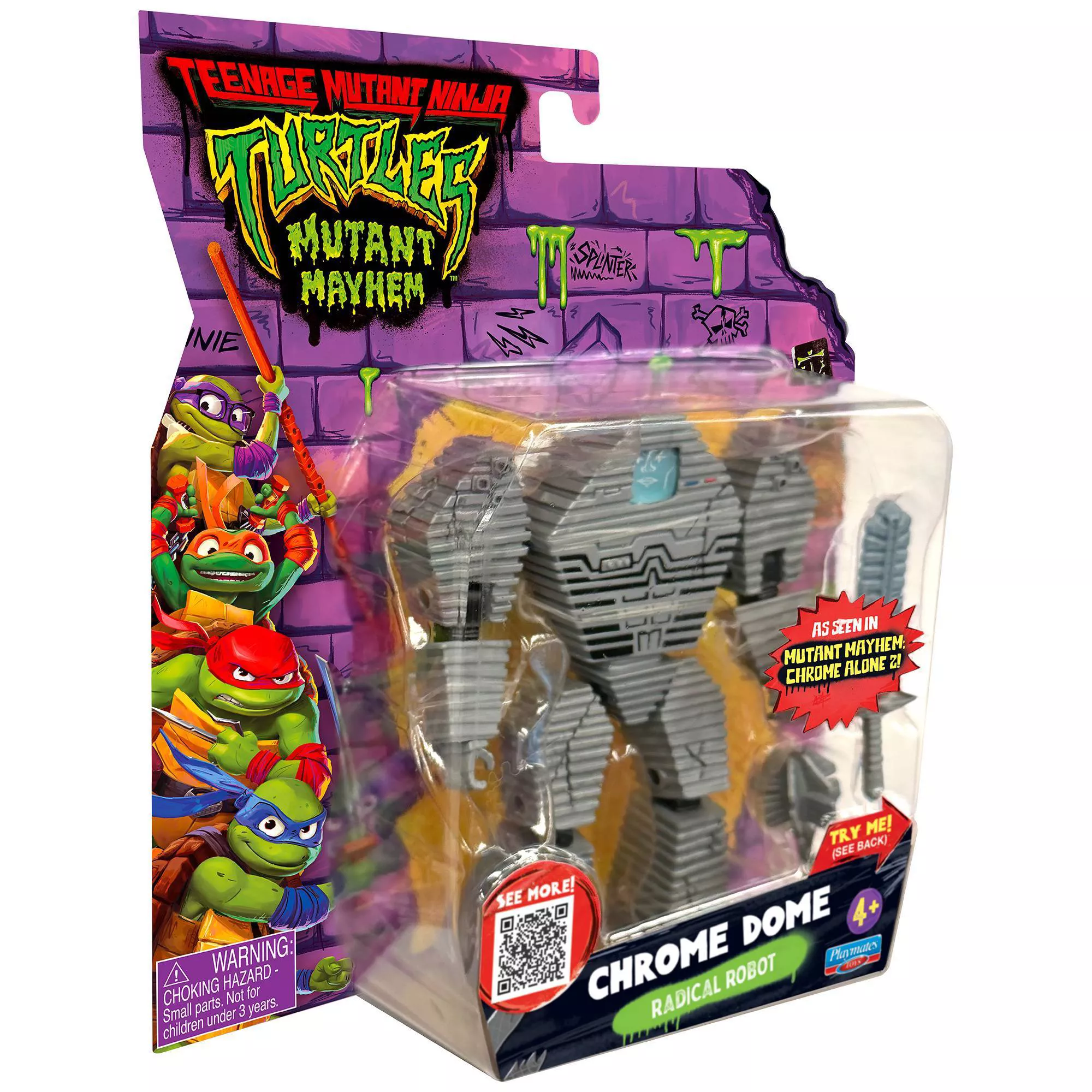 Teenage Mutant Ninja Turtles: Mutant Mayhem Chrome Dome Radical Robot Action Figure Gallery Image 9