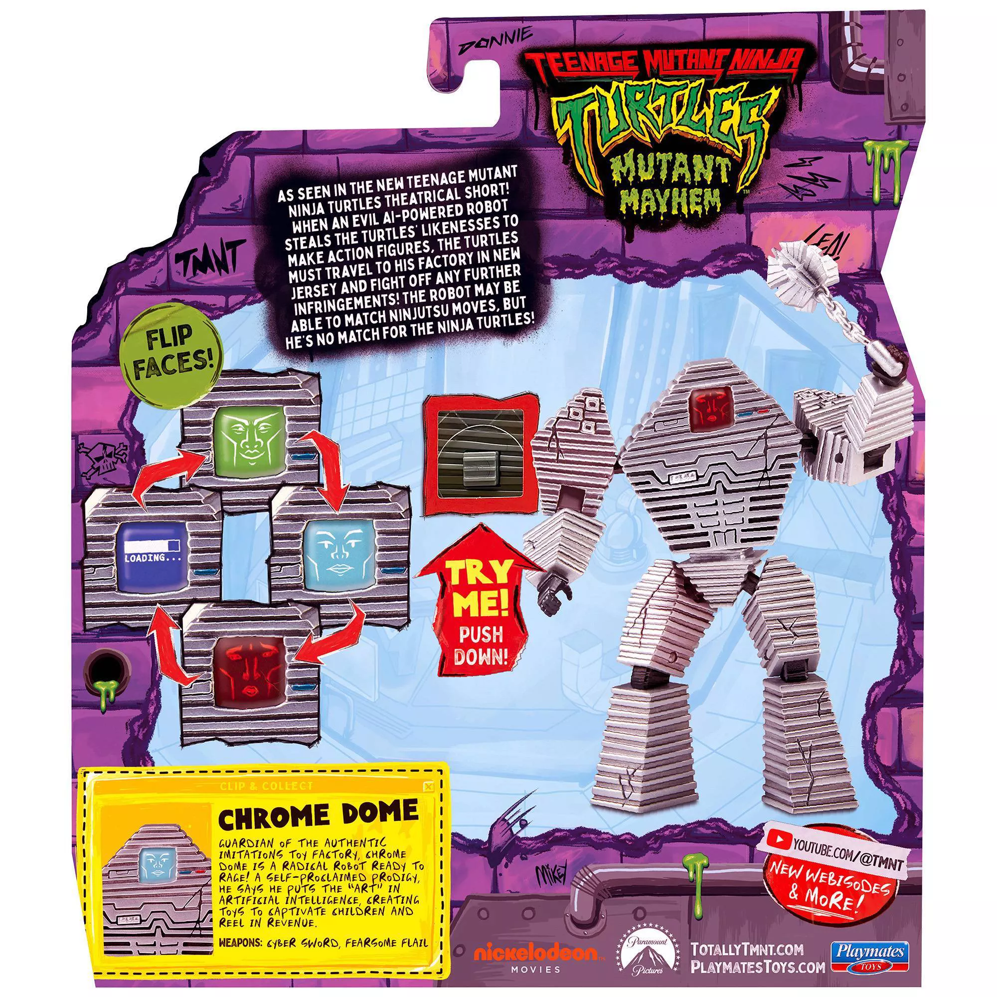 Teenage Mutant Ninja Turtles: Mutant Mayhem Chrome Dome Radical Robot Action Figure Gallery Image 10