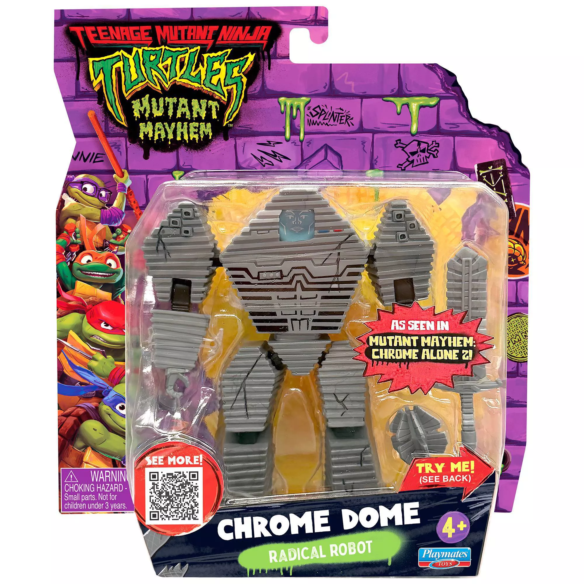 Teenage Mutant Ninja Turtles: Mutant Mayhem Chrome Dome Radical Robot Action Figure Gallery Image 8