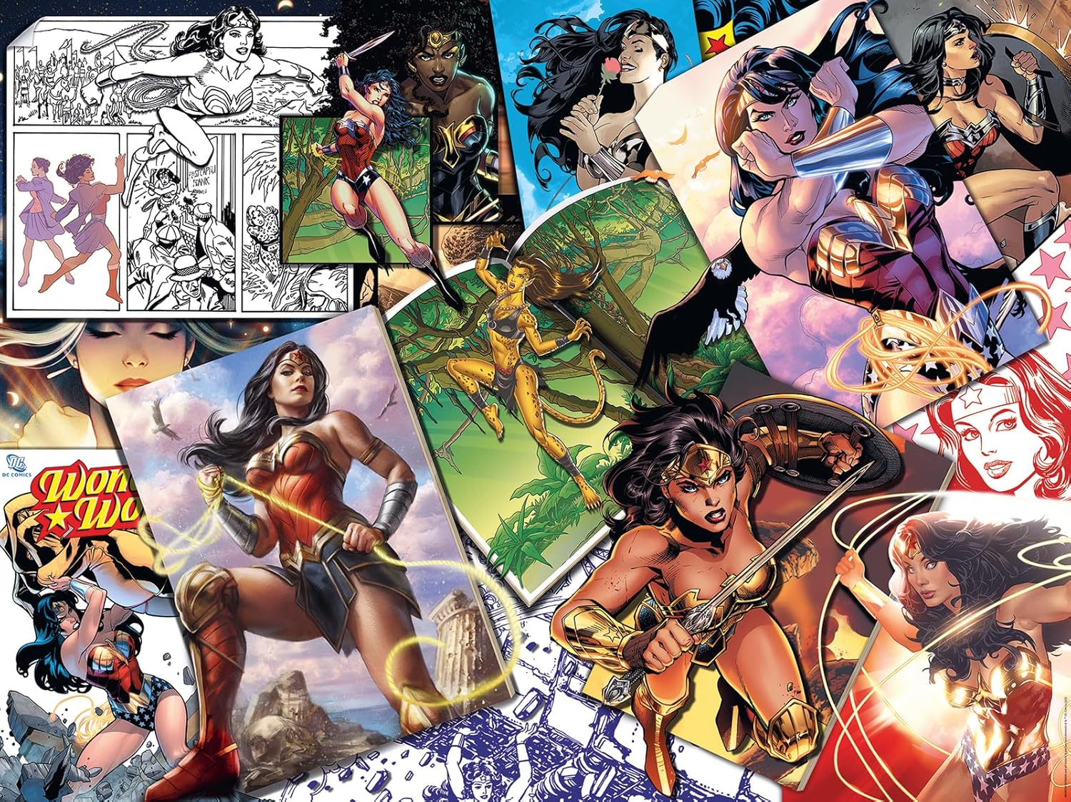 DC Comics Wonder Woman 1500-Piece Puzzle Gallery Image 3