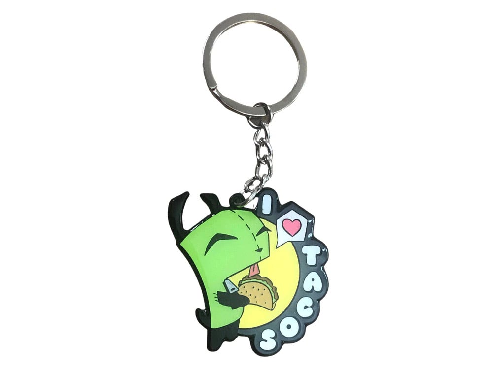 Invader Zim I Love Tacos Keychain Gallery Image 1