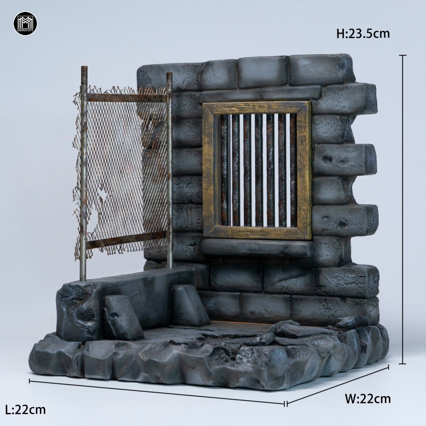 Ruined Wall Outpost 1/12 Scale Diorama Gallery Image 7