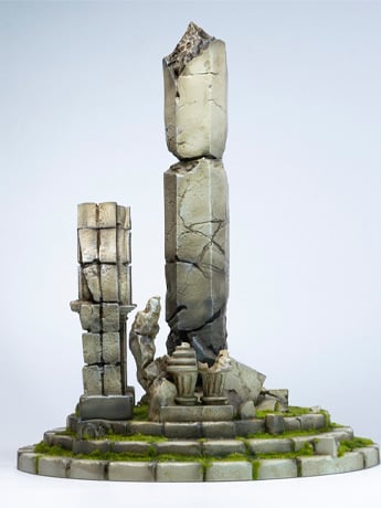 Image of Ruined Pillar Ruins 1/12 Scale Diorama