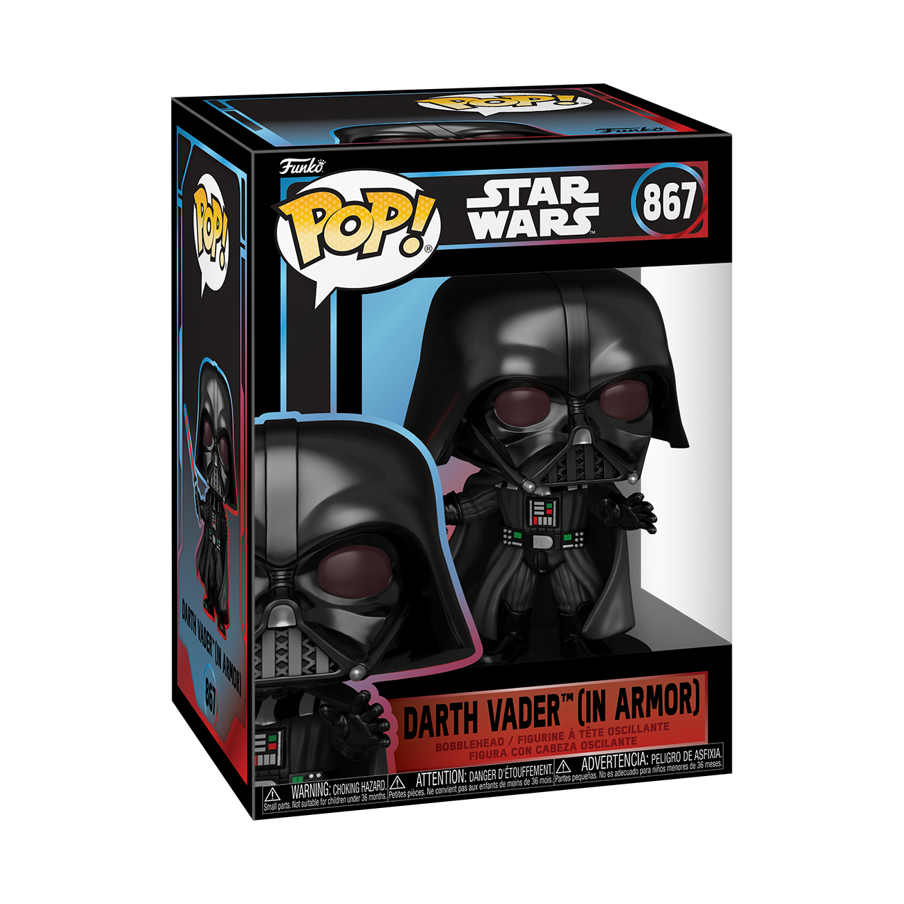 Star Wars Pop! #867 Darth Vader (In Armor) Gallery Image 3