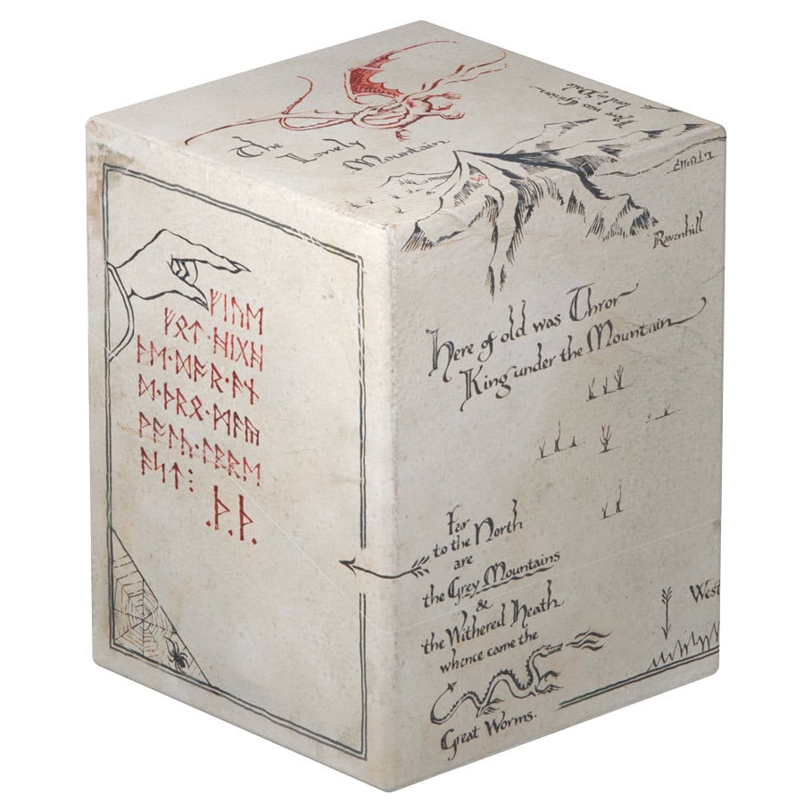 The Hobbit Boulder 100+ Return to Earth Thror’s Map Deck Box Gallery Image 4