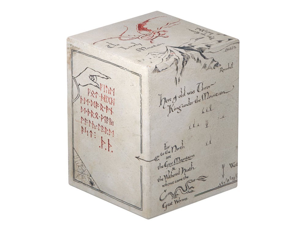 The Hobbit Boulder 100+ Return to Earth Thror’s Map Deck Box Gallery Image 1