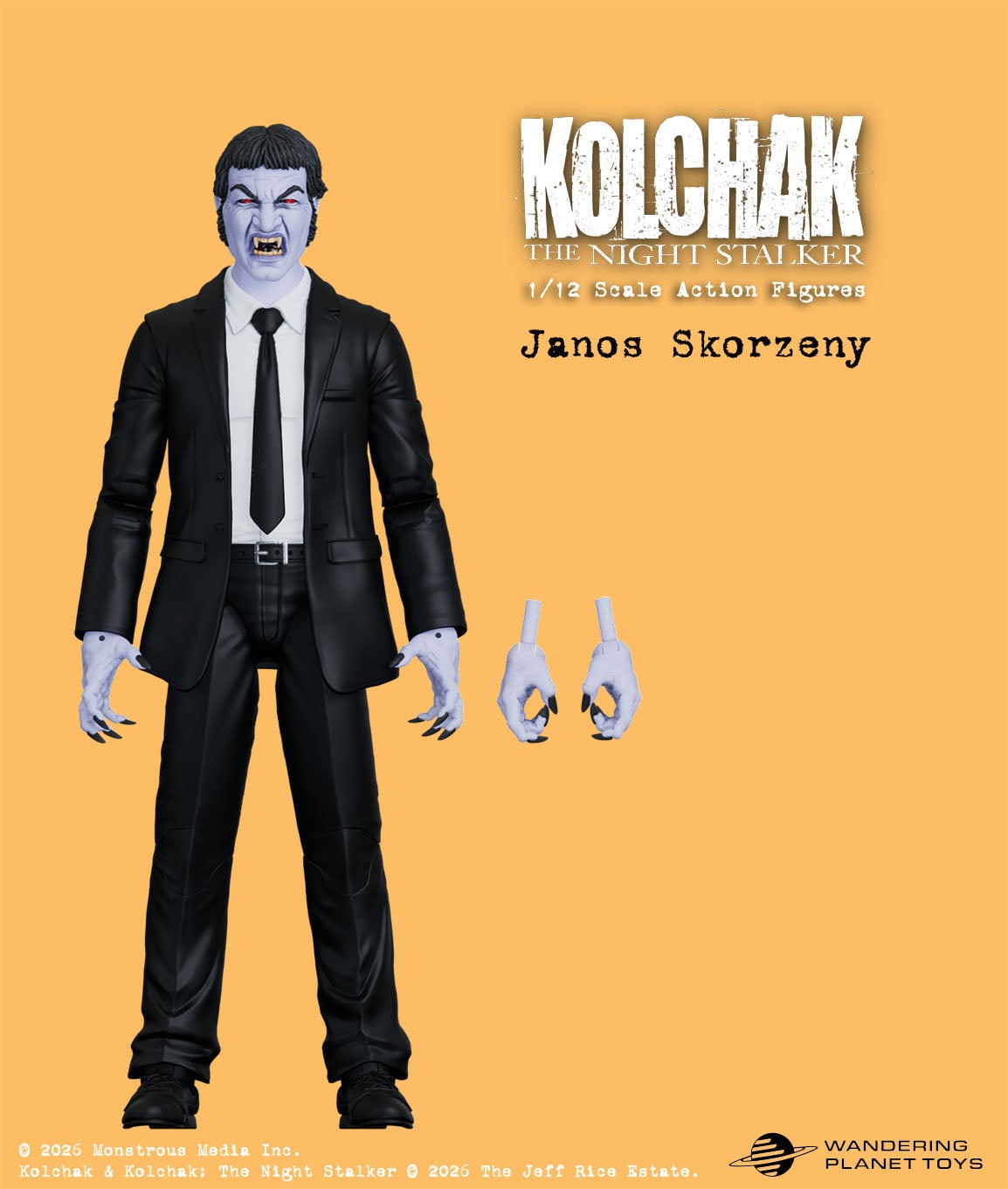 Kolchak: The Night Stalker Janos Skorzeny 1/12 Scale BBTS Exclusive Action Figure Gallery Image 3