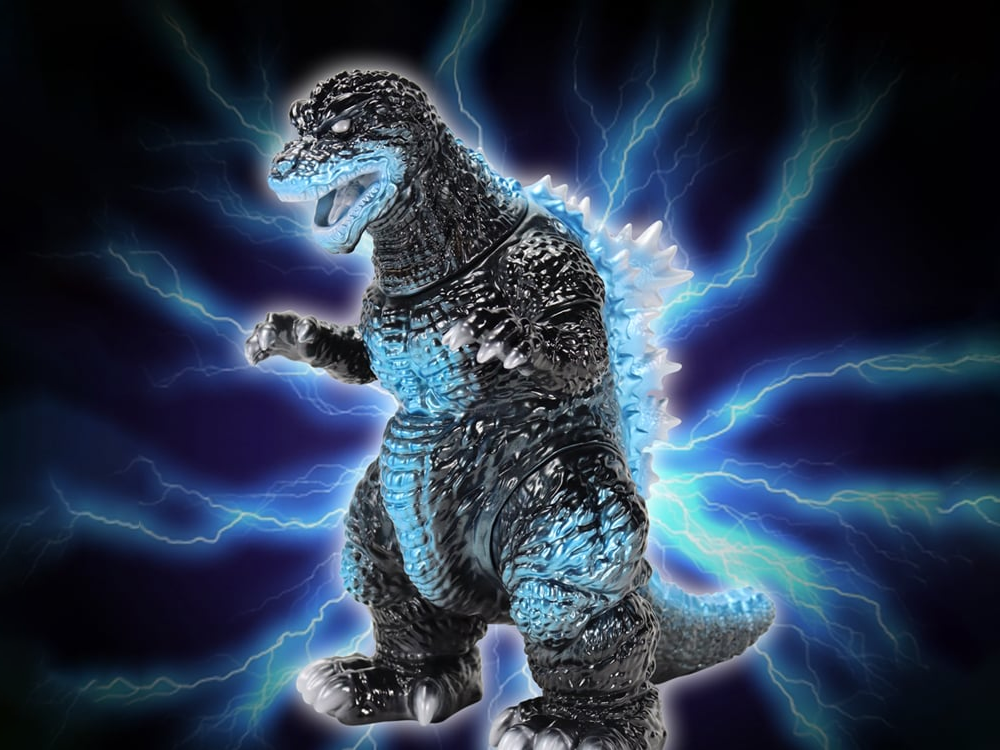 Godzilla, Mothra and King Ghidorah: Giant Monsters All-Out Attack (2001) BIG Retro Soft Vinyl Series Godzilla Roaring (Heat Ray Emission Ver.) Figure Gallery Image 1