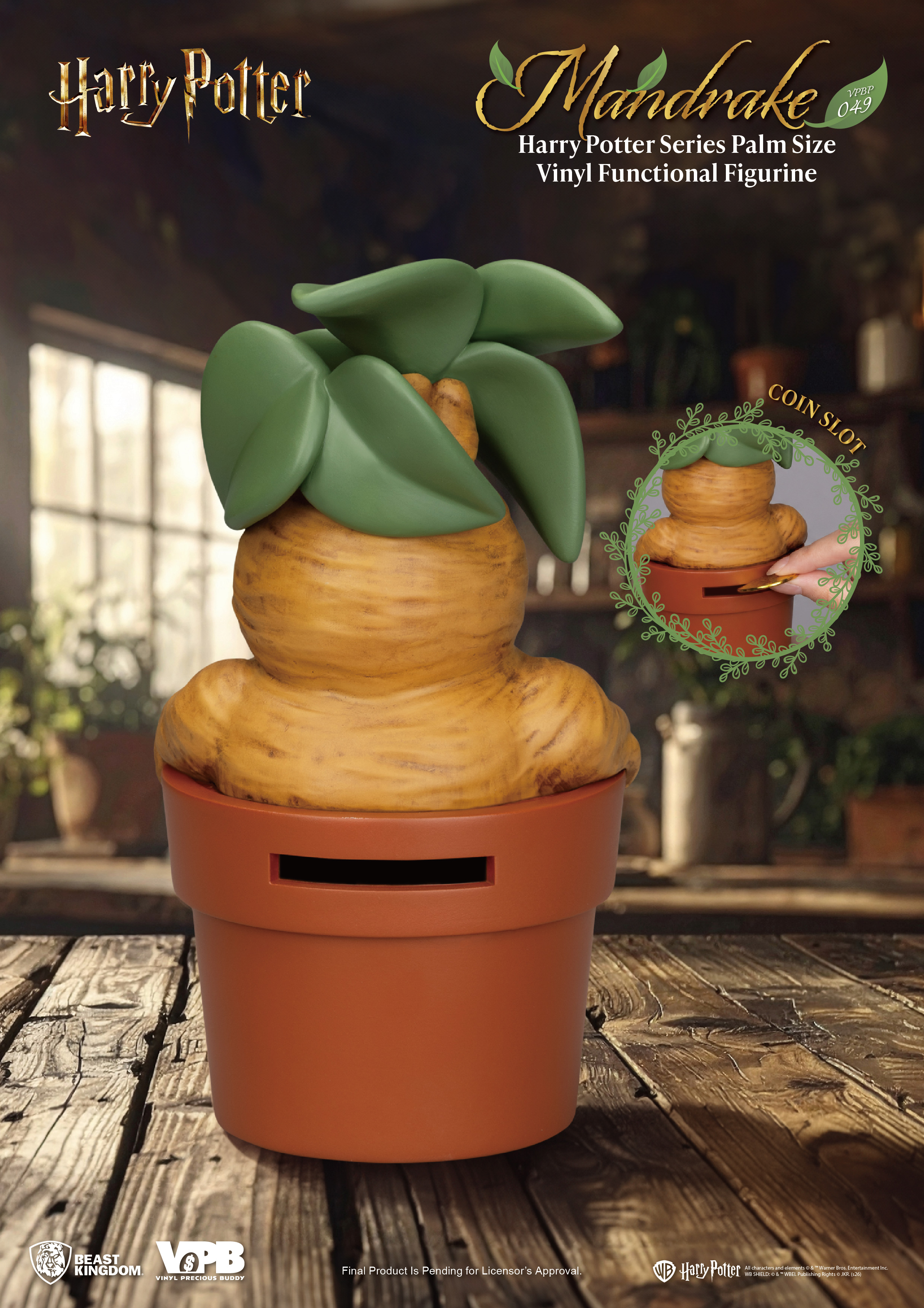 Harry Potter VPBP-049 Mandrake Palm-Sized Vinyl Piggy Bank Gallery Image 5