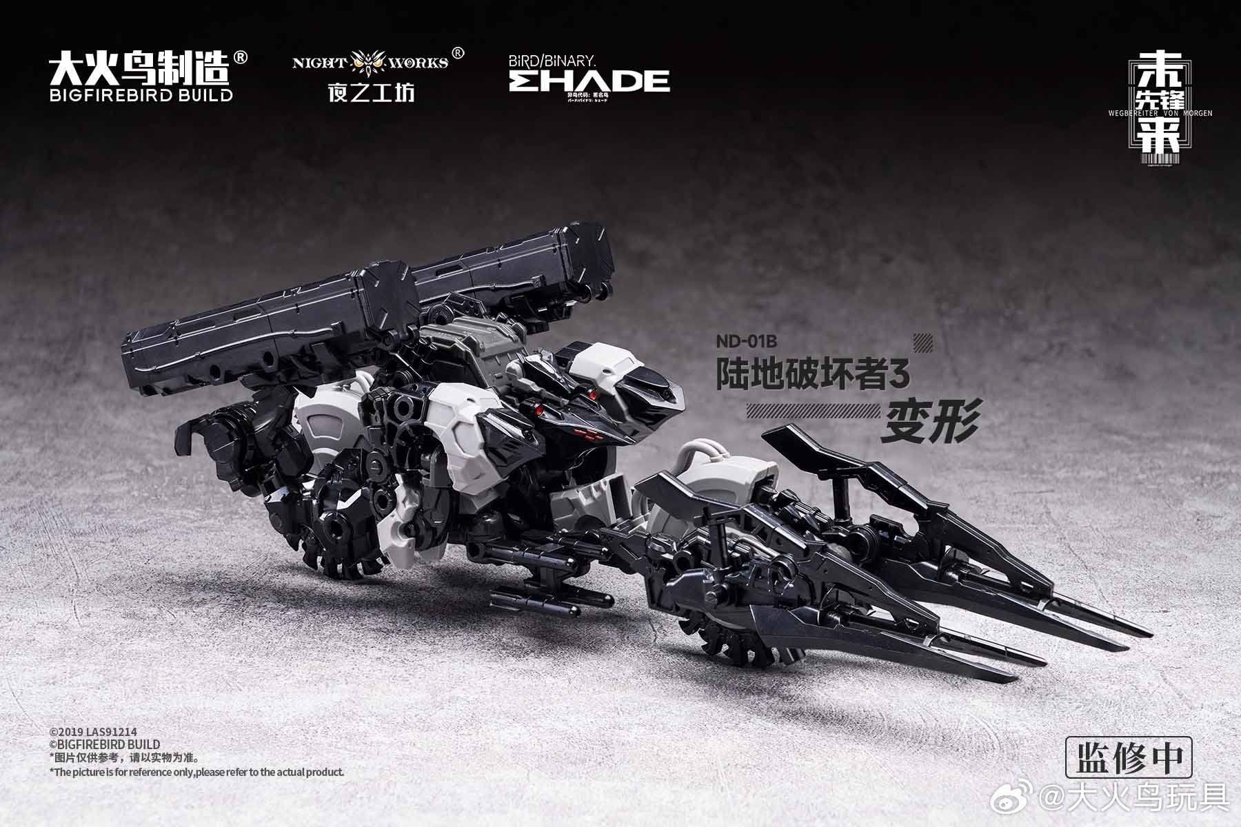 ND-01B Future Vanguard Skull Bird & Kestrel 1/60 Scale Model Kit Set Gallery Image 3