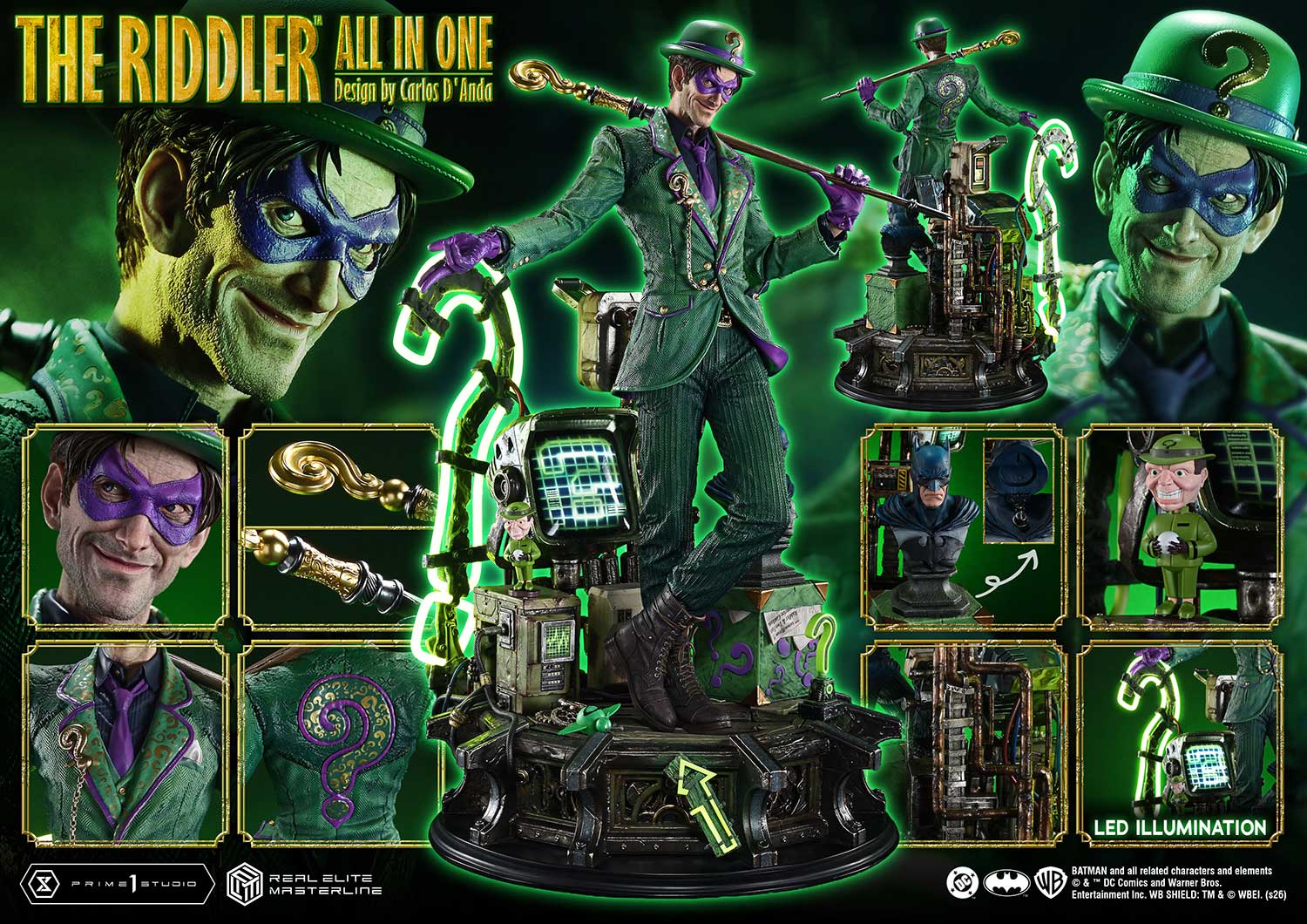 DC Comics Real Elite Masterline The Ridder: All In One 1/3 Scale Statue Gallery Image 29