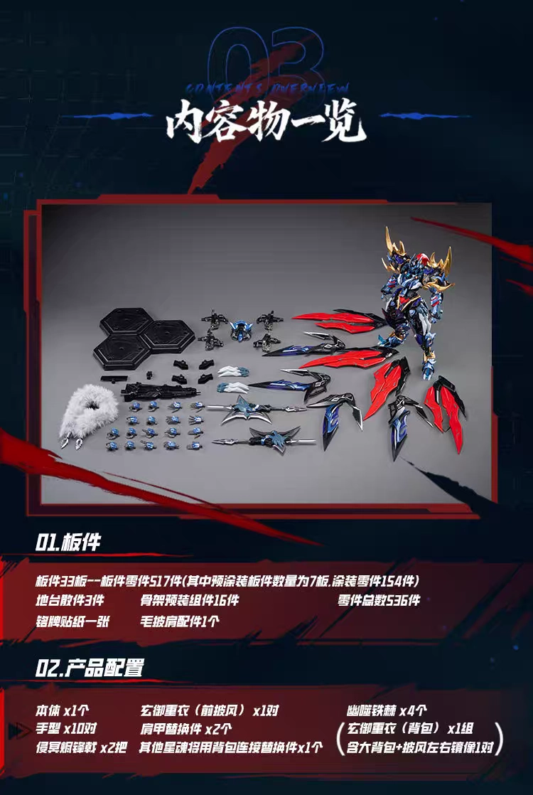 Legend of Star General MNP-XH16A Dian Wei Model Kit Gallery Image 11