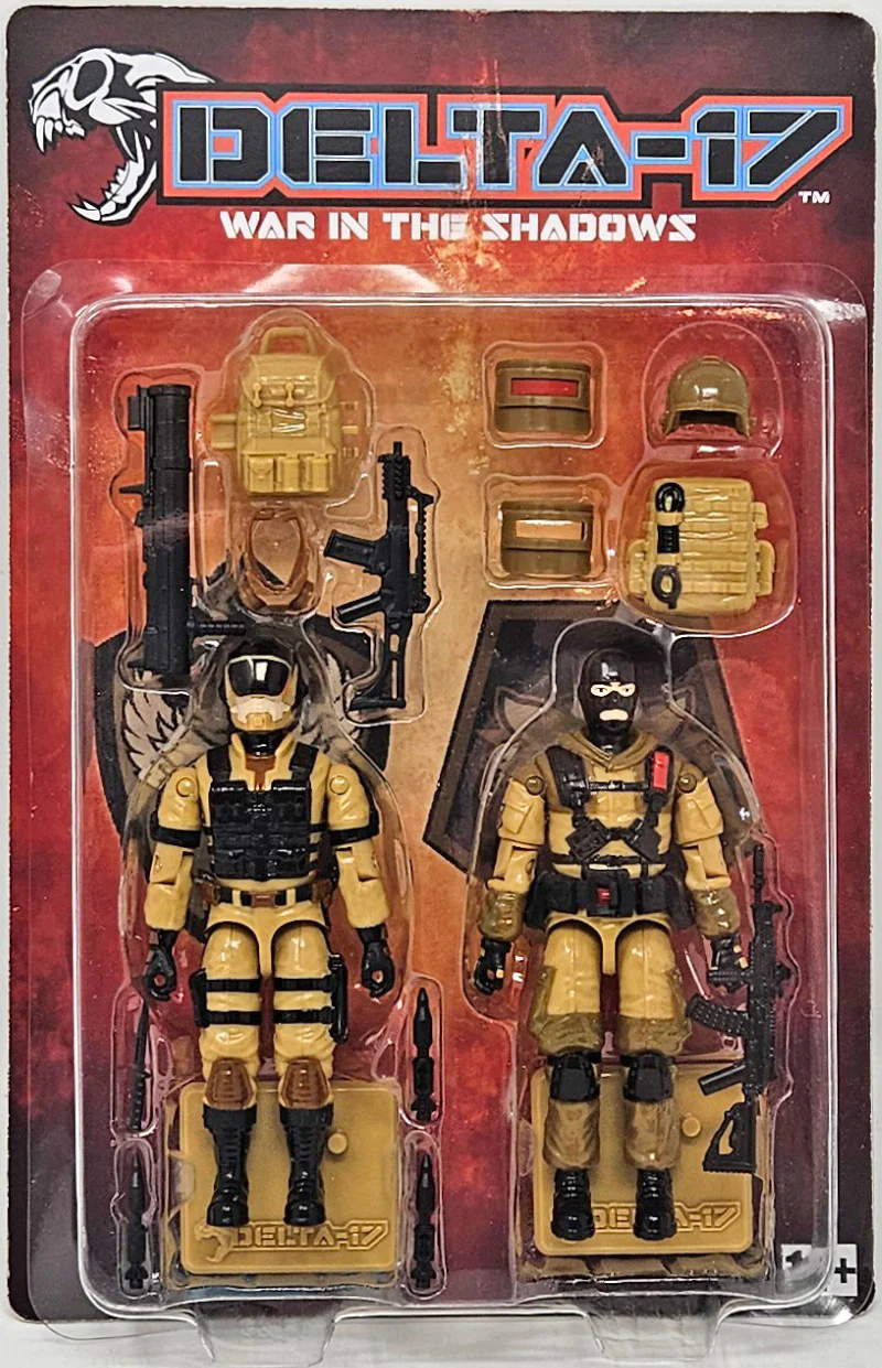 Delta-17: War in the Shadows Retrograd Desert Delta Squad Infantry Trooper & Desert Thunder Battalion JoeFest 2025 Exclusive Action Figure Two-Pack Gallery Image 17