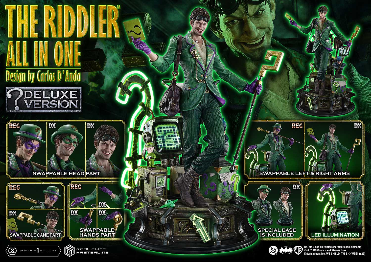 DC Comics Real Elite Masterline The Ridder: All In One (Deluxe Bonus Ver.) 1/3 Scale Limited Edition Statue Gallery Image 78
