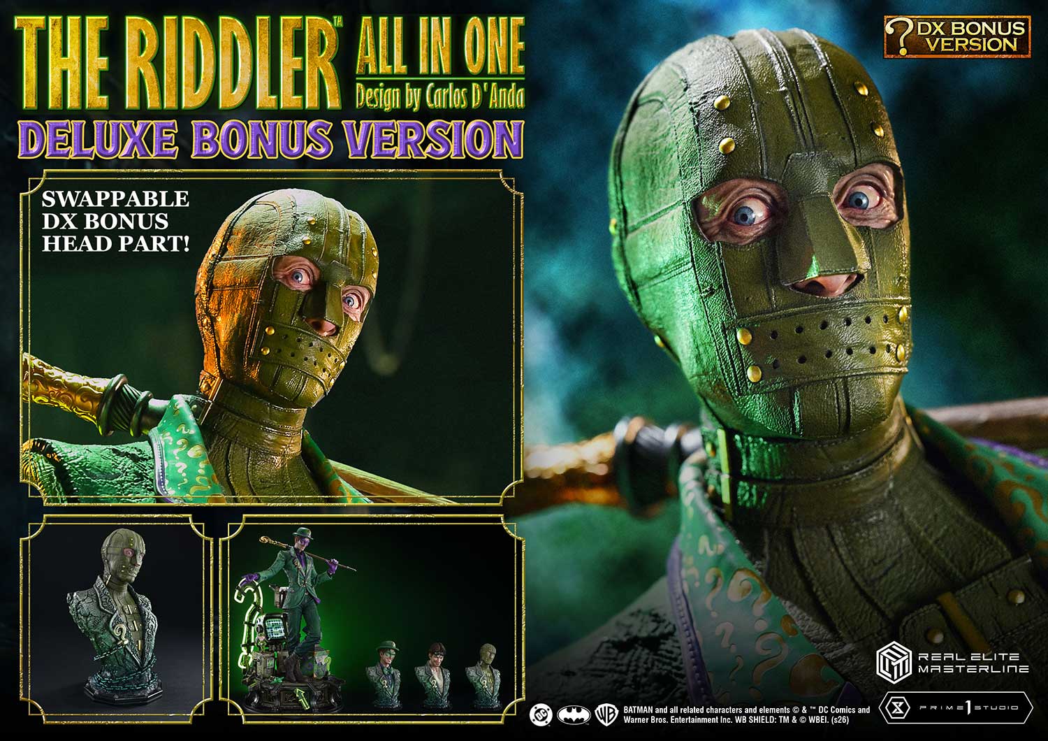 DC Comics Real Elite Masterline The Ridder: All In One (Deluxe Bonus Ver.) 1/3 Scale Limited Edition Statue Gallery Image 3