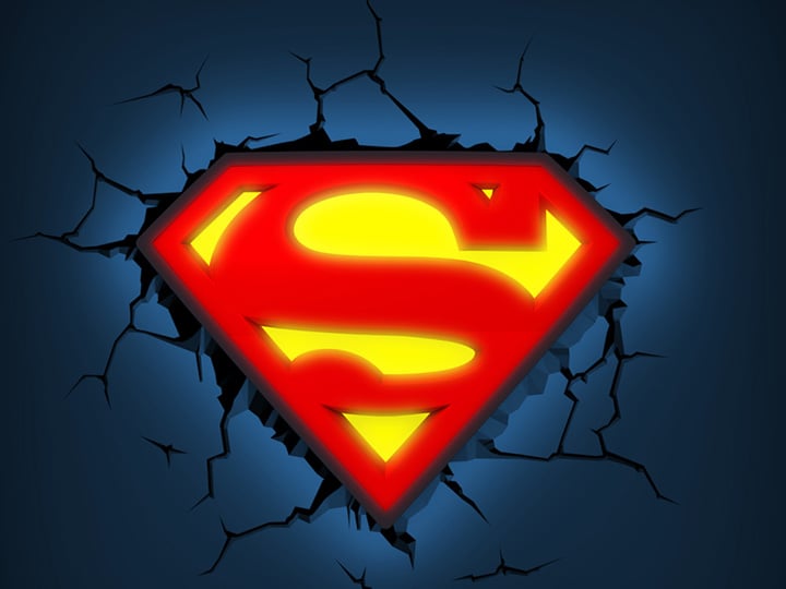 DC Comics 3D Deco Light - Superman Logo Gallery Image 1