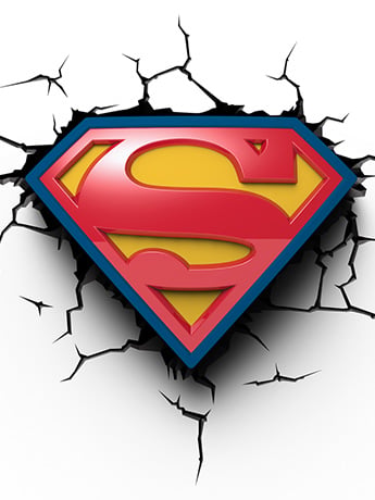 DC Comics 3D Deco Light - Superman Logo Gallery Image 2