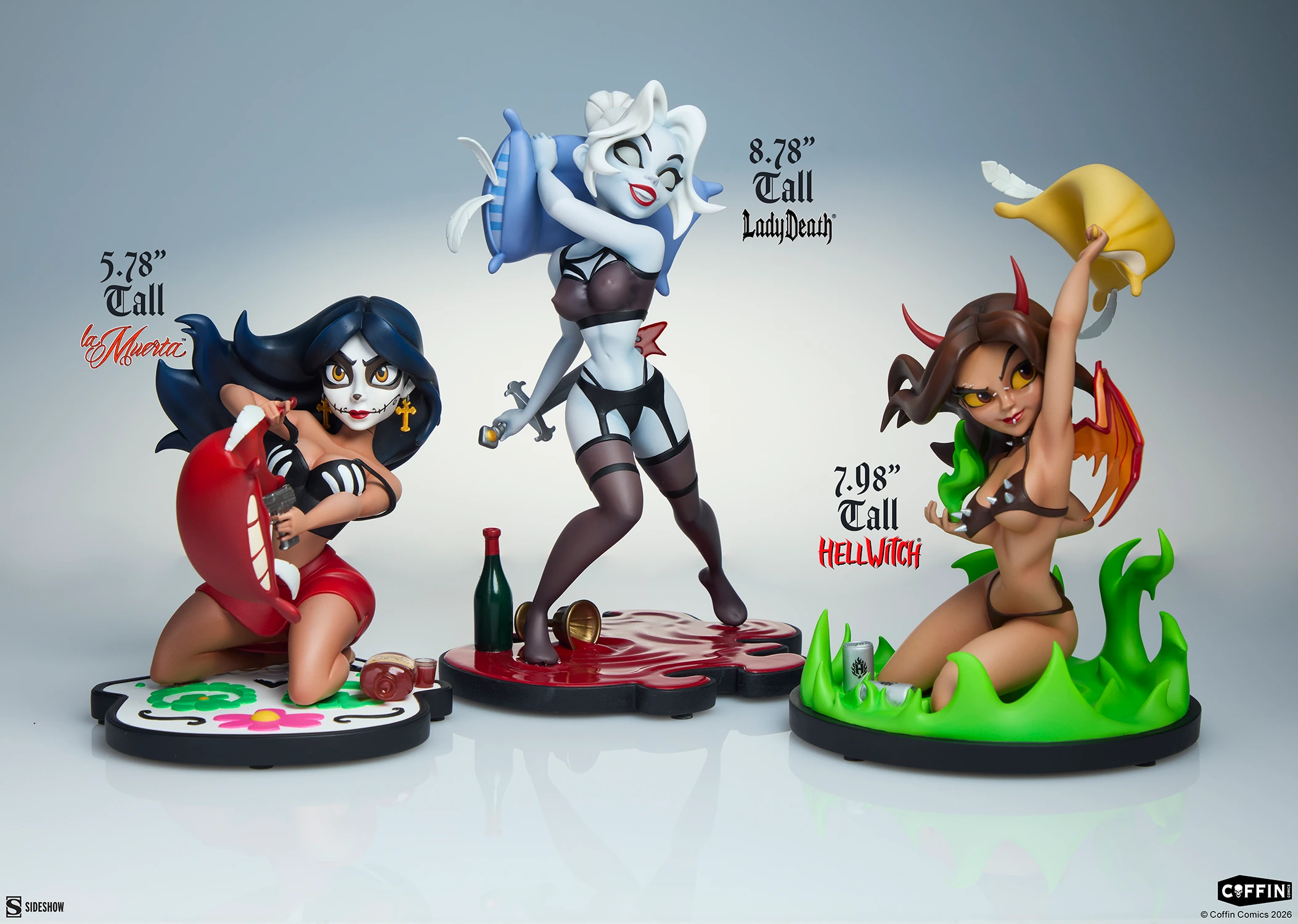 Coffin Comics Sleepover in Hell Statue Set Gallery Image 8