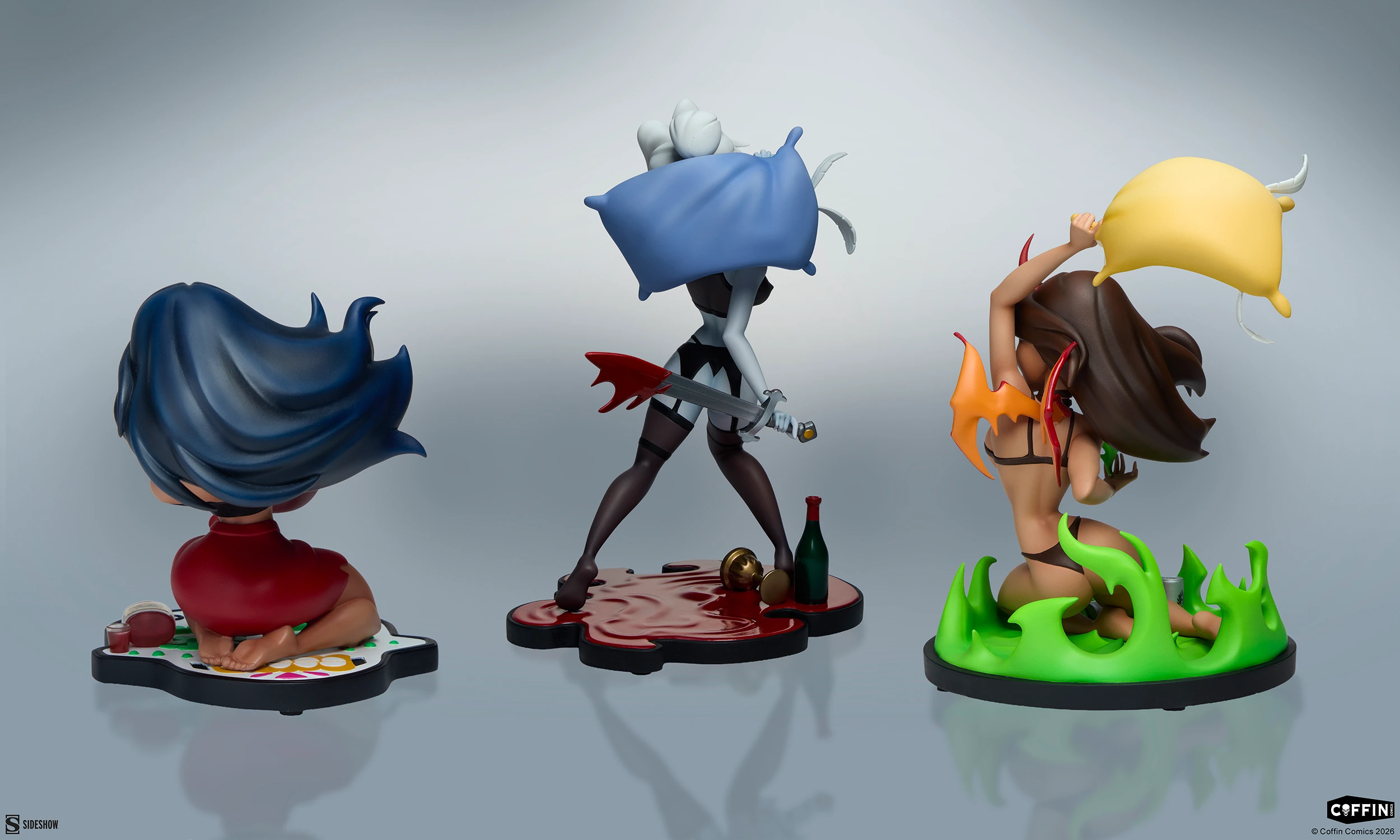 Coffin Comics Sleepover in Hell Statue Set Gallery Image 11