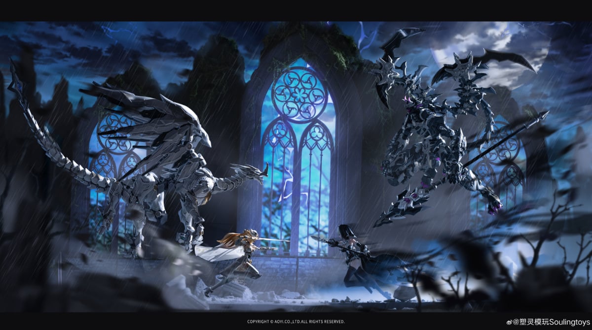 The Sin of Dark Moon Black Moon Lilithia & Sin Statue Gord 1/12 Scale Model Kit (With Bonus) Gallery Image 30