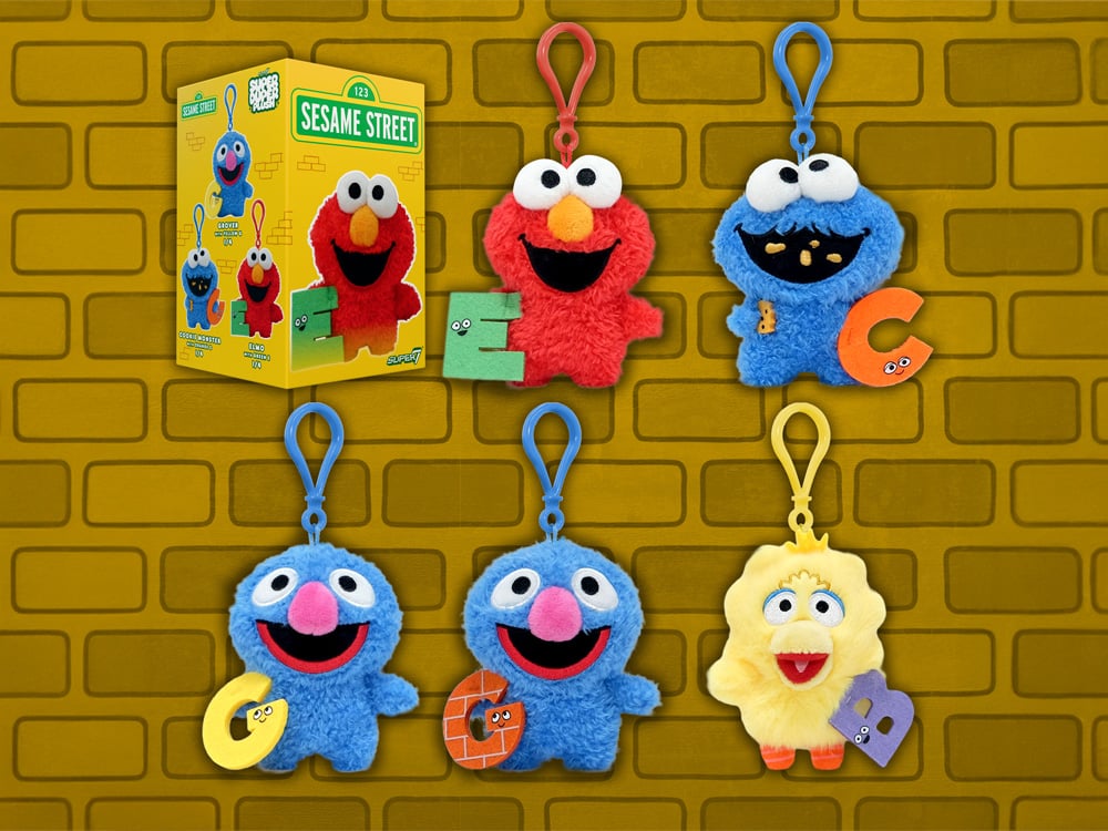 Sesame Street Super Duper Plush Random Plush Keychain Gallery Image 1