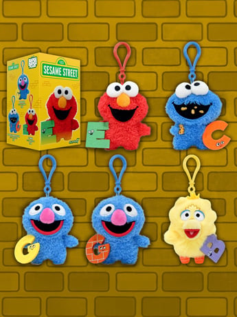 Sesame Street Super Duper Plush Box of 12 Random Plush Keychains Gallery Image 2