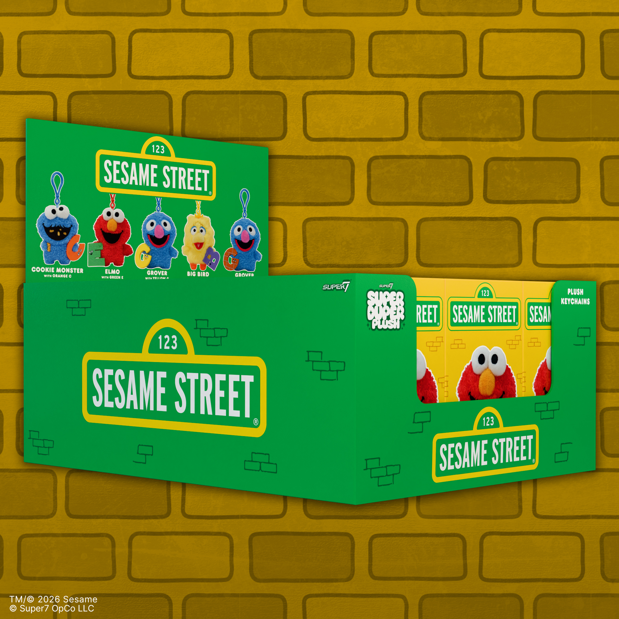 Sesame Street Super Duper Plush Box of 12 Random Plush Keychains Gallery Image 16