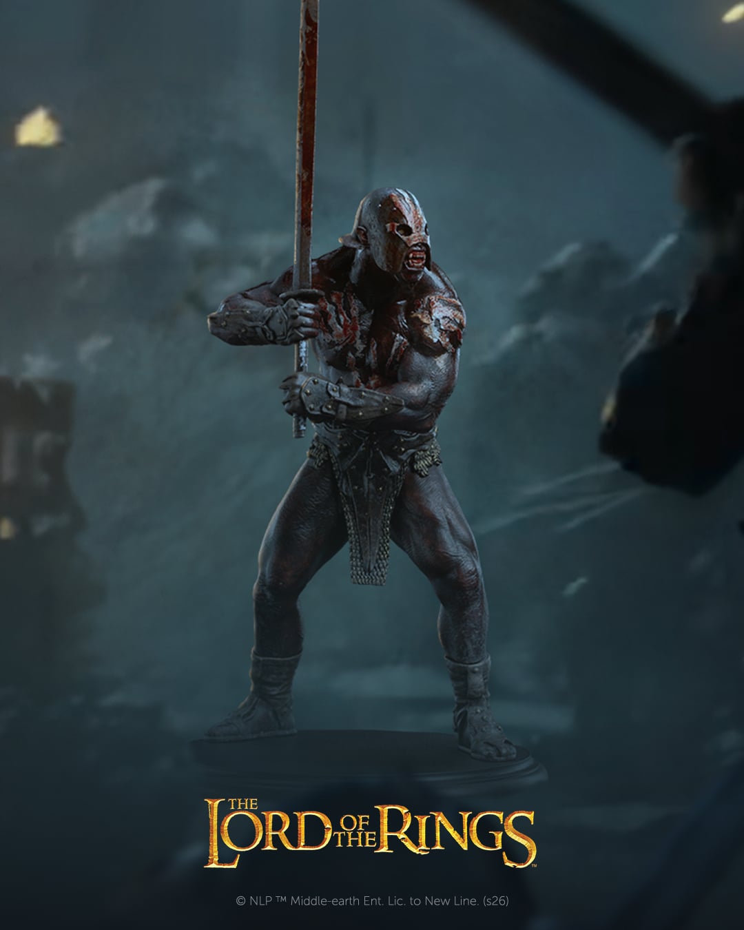 The Lord of the Rings Trilogy Uruk-hai Berserker Miniature Statue Gallery Image 3