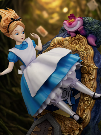 Alice in Wonderland Master Craft MC-097 Alice & The Cheshire Cat Special Edition Statue Gallery Image 2