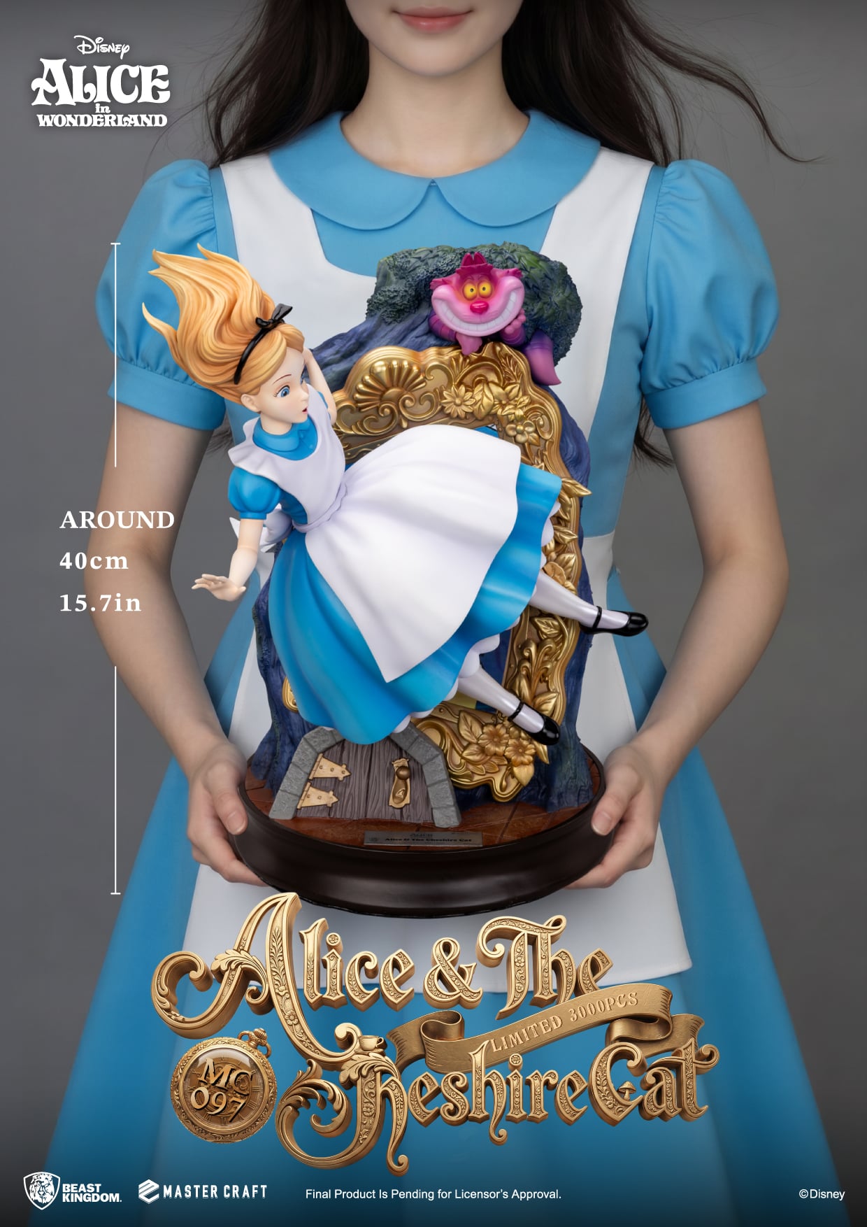 Alice in Wonderland Master Craft MC-097 Alice & The Cheshire Cat Special Edition Statue Gallery Image 10