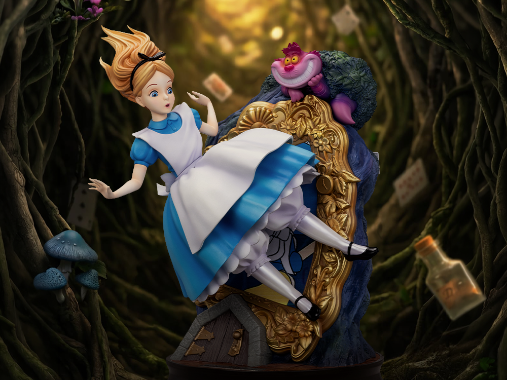 Alice in Wonderland Master Craft MC-097 Alice & The Cheshire Cat Special Edition Statue Gallery Image 1