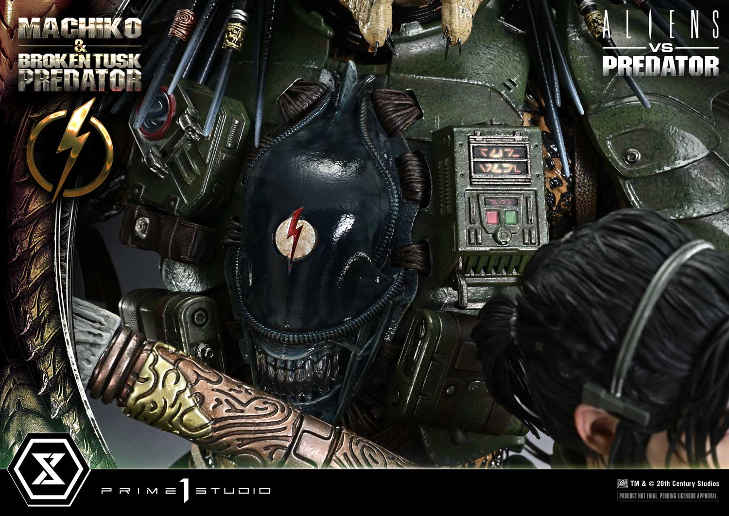 Aliens vs. Predator Ultimate Premium Masterline Machiko & Broken Tusk Predator 1/4 Scale Statue Gallery Image 30