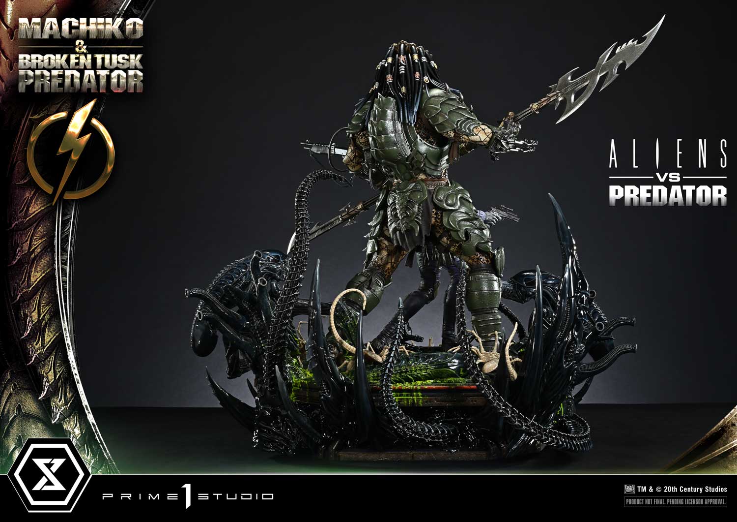 Aliens vs. Predator Ultimate Premium Masterline Machiko & Broken Tusk Predator 1/4 Scale Statue Gallery Image 39