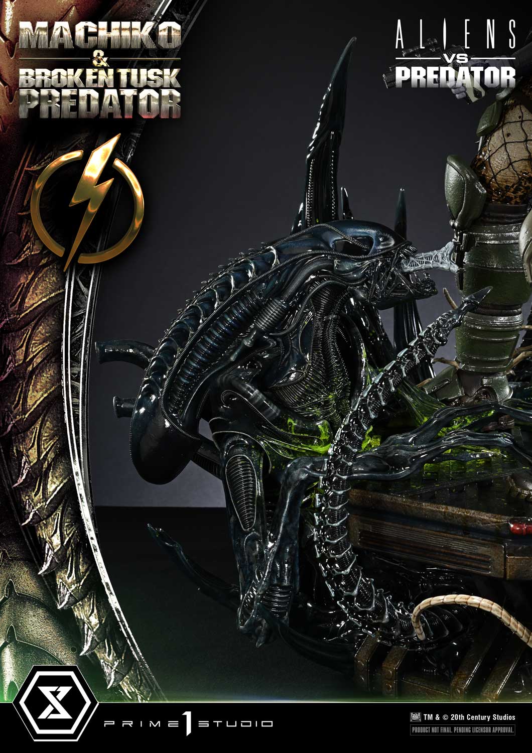 Aliens vs. Predator Ultimate Premium Masterline Machiko & Broken Tusk Predator (Deluxe Ver.) 1/4 Scale Statue Gallery Image 59