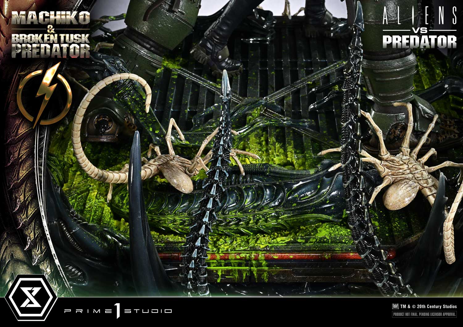 Aliens vs. Predator Ultimate Premium Masterline Machiko & Broken Tusk Predator (Deluxe Ver.) 1/4 Scale Statue Gallery Image 55