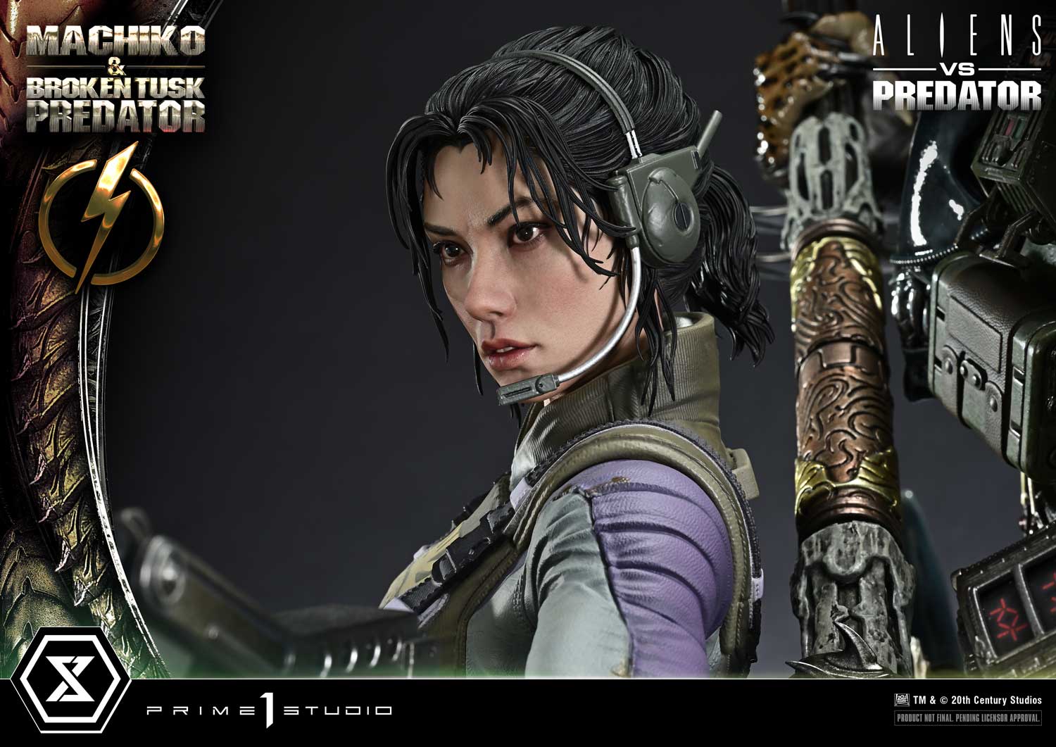 Aliens vs. Predator Ultimate Premium Masterline Machiko & Broken Tusk Predator (Deluxe Ver.) 1/4 Scale Statue Gallery Image 63