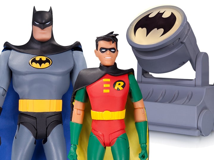 Batman The Animated Series Batman & Robin with Batsignal Two Pack Gallery Image 1