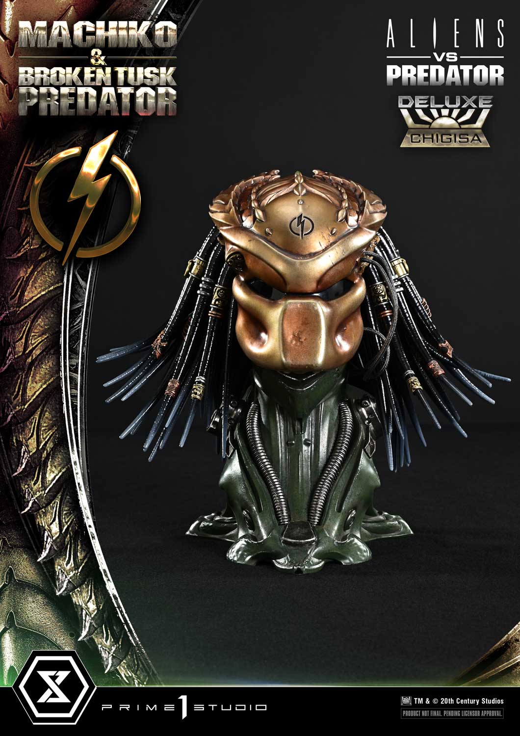 Aliens vs. Predator Ultimate Premium Masterline Machiko & Broken Tusk Predator (Deluxe Bonus Ver.) 1/4 Scale Limited Edition Statue Gallery Image 74