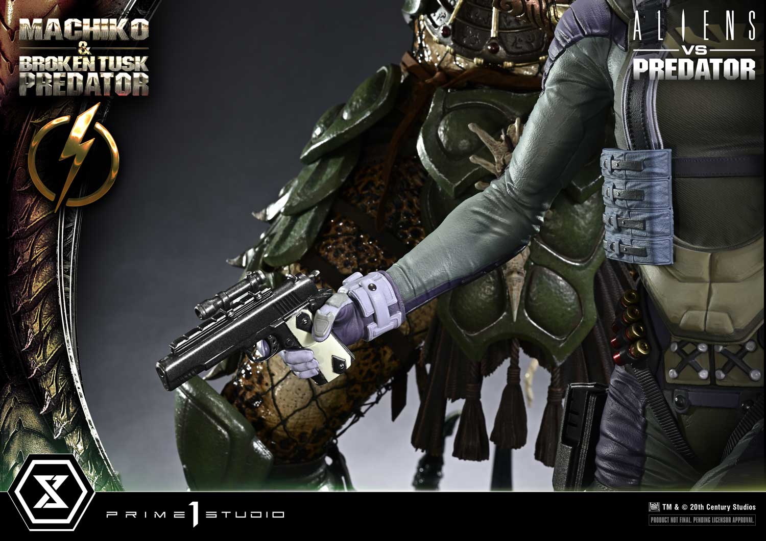 Aliens vs. Predator Ultimate Premium Masterline Machiko & Broken Tusk Predator (Deluxe Bonus Ver.) 1/4 Scale Limited Edition Statue Gallery Image 73