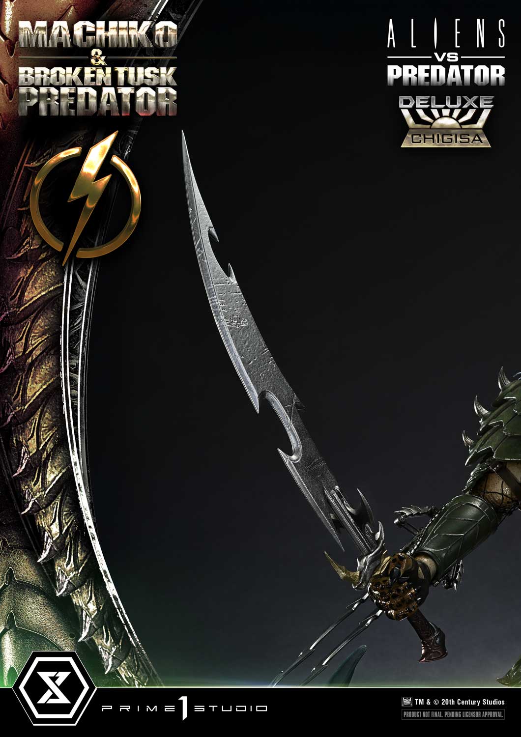 Aliens vs. Predator Ultimate Premium Masterline Machiko & Broken Tusk Predator (Deluxe Bonus Ver.) 1/4 Scale Limited Edition Statue Gallery Image 42