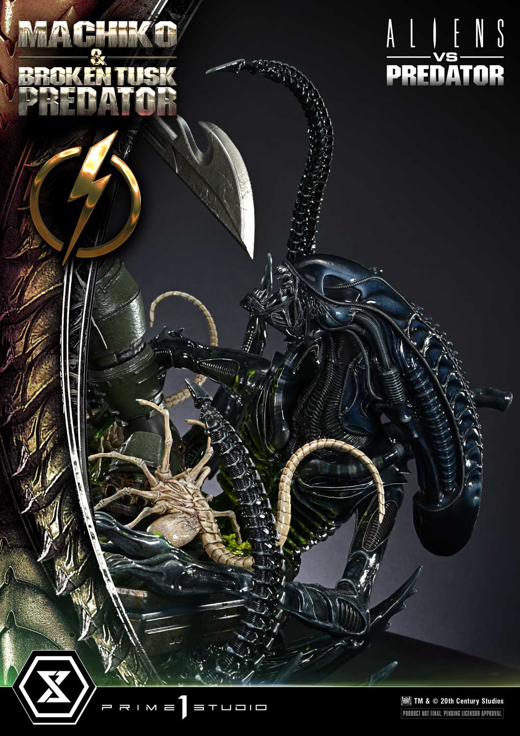 Aliens vs. Predator Ultimate Premium Masterline Machiko & Broken Tusk Predator (Deluxe Bonus Ver.) 1/4 Scale Limited Edition Statue Gallery Image 43