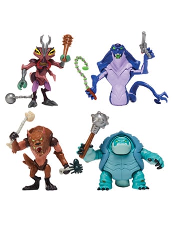 Image of Tales of the Teenage Mutant Ninja Turtles Monster Mutanimals Set of 4 Action Figures
