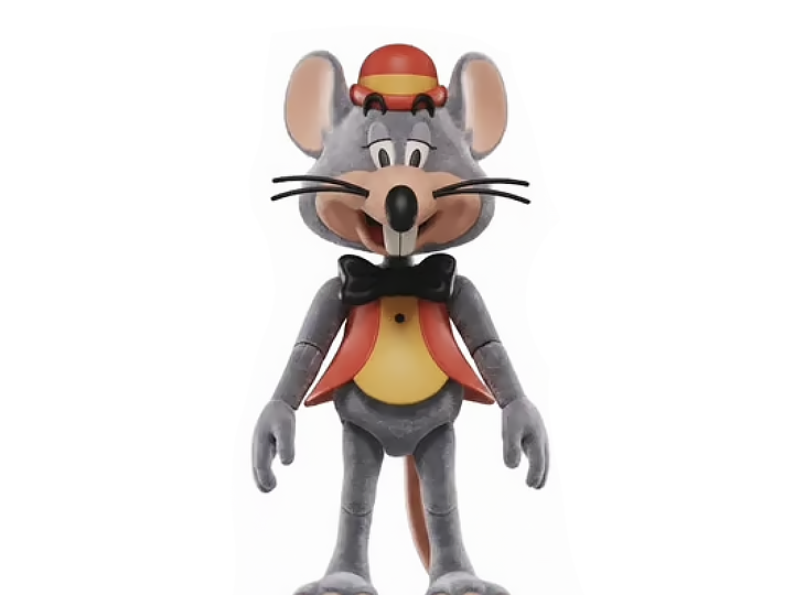 Chuck E. Cheese 50th Anniversary Chuck E. Cheese (Flocked) 1/12 Scale BBTS Exclusive Limited Edition Action Figure Gallery Image 1