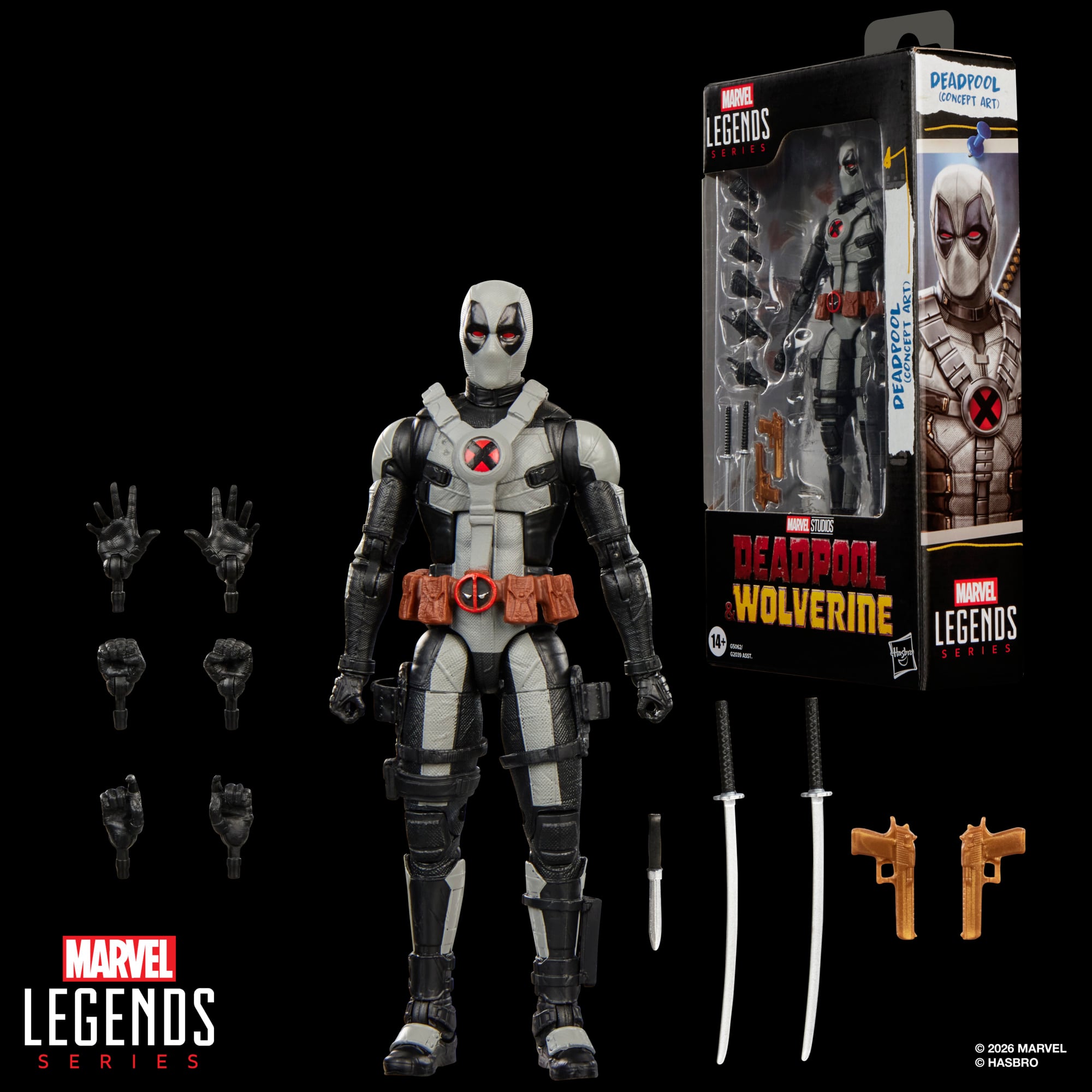 Deadpool & Wolverine Marvel Legends Deadpool (Concept Art) Action Figure Gallery Image 10